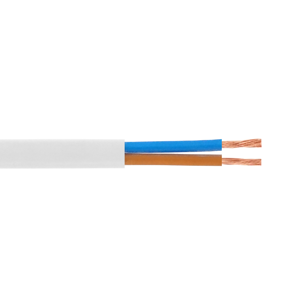 Кабель Одескабель 03VVH2-F 2*1 білий, бухта 100м