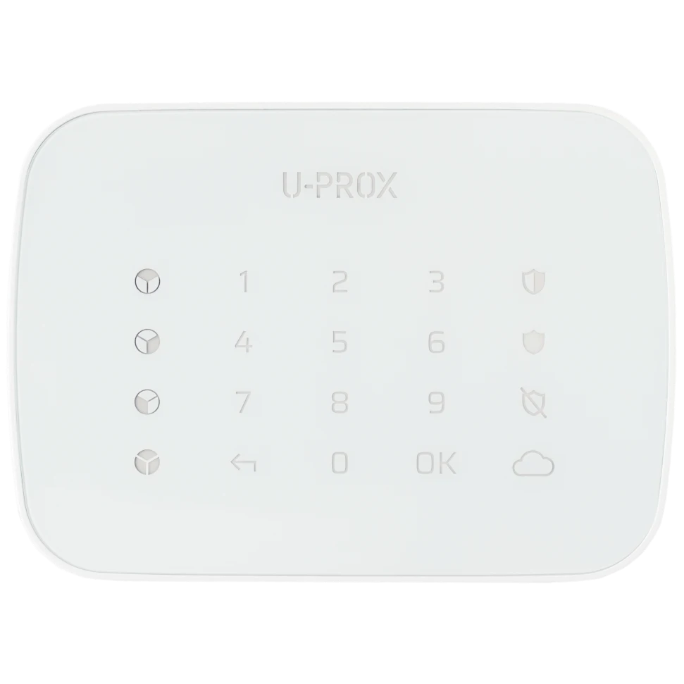 Бездротова сенсорна клавіатура для 4-х груп U-Prox Keypad G4 White