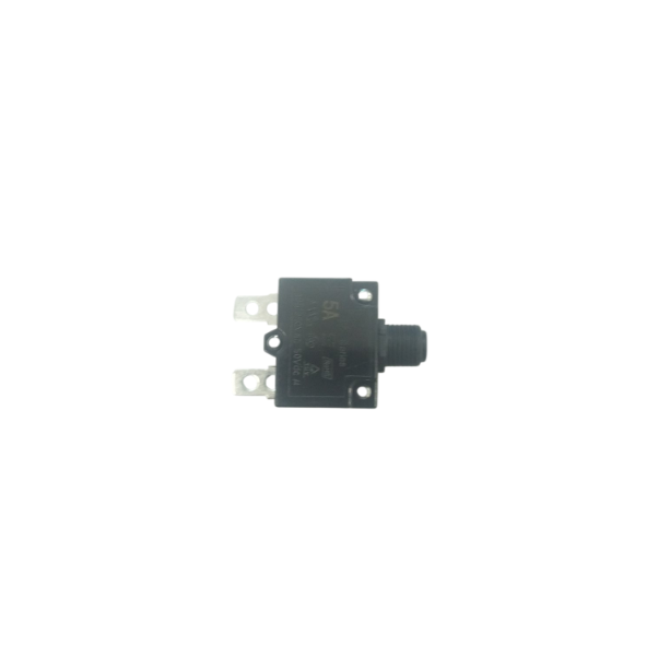 Запобіжник 5А, 250VAC, 50VDC кнопковий тепловий автоматичний, 1P, black