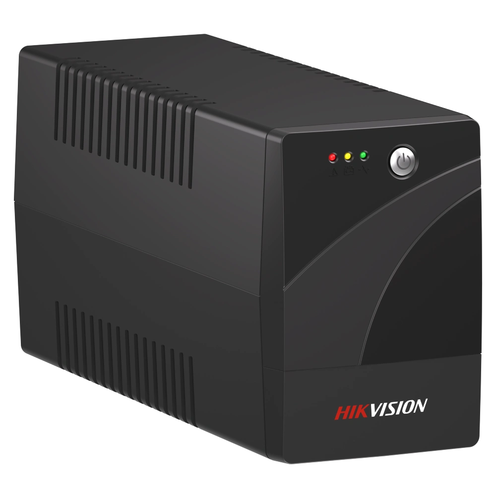 ДБЖ Hikvision DS-UPS600-R, 600ВА/360 Вт LED, 2xUniversal socket, 1x12V/7Ah, 4.25 кг, 276×101×142 мм
