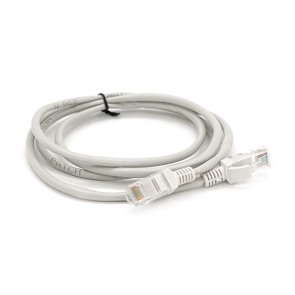 Патч-корд литий RITAR, CCA, UTP, RJ45, Cat.5e, 1.3m, сірий Q1000