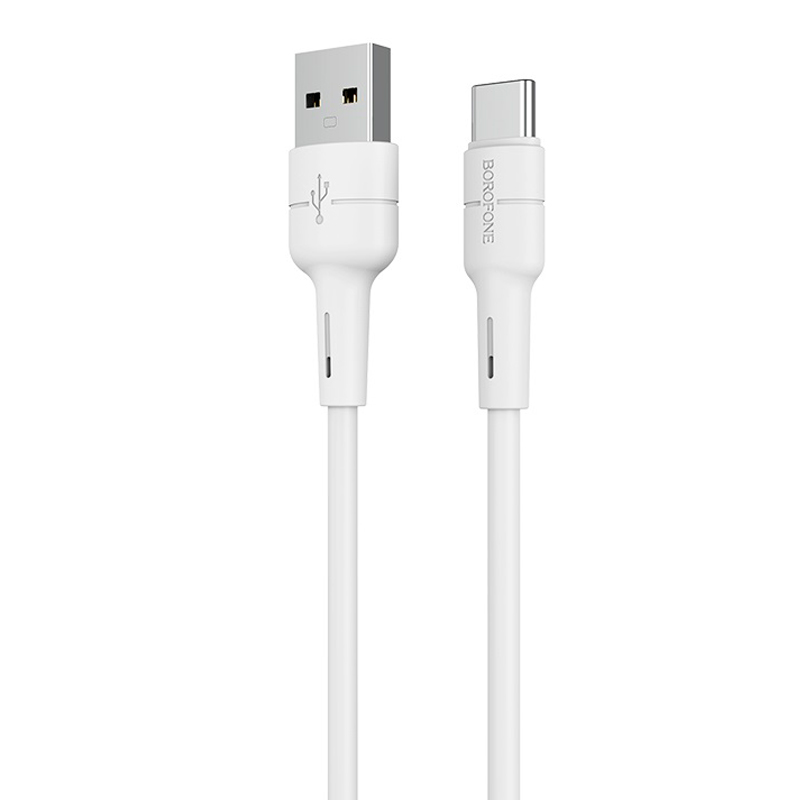 Кабель Borofone BX30, USB-Type-C, 2.4A, довжина 1м, White, BOX
