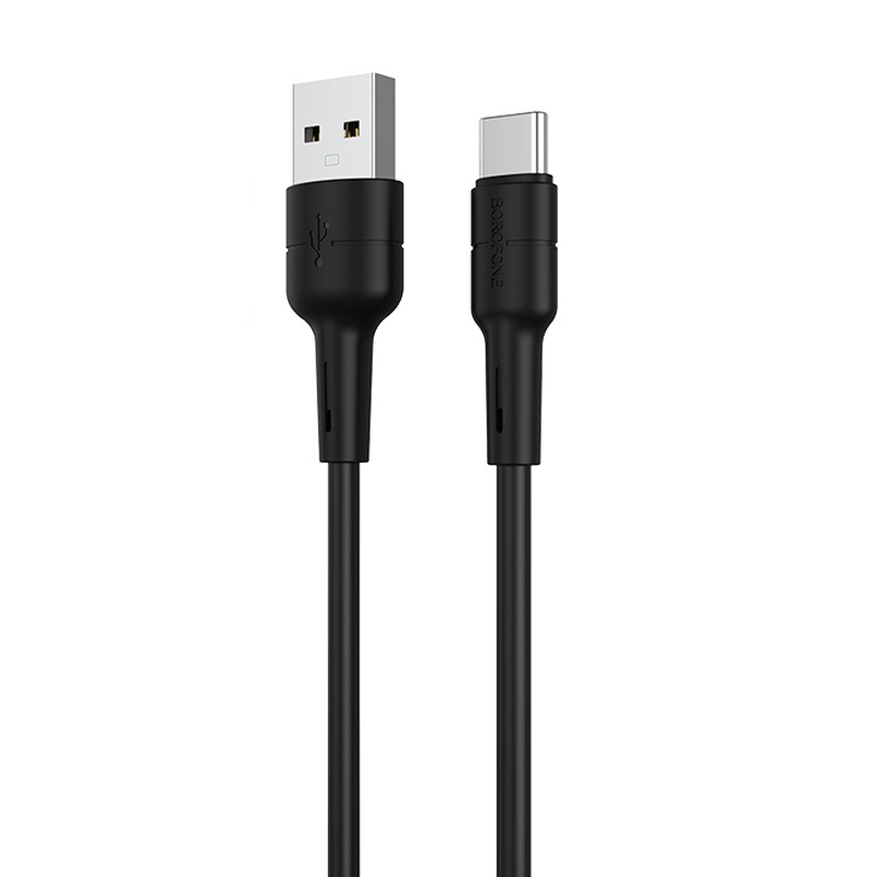 Кабель Borofone BX30, USB-Type-C, 2.4A, довжина 1м, Black, BOX