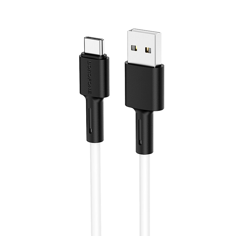 Кабель Borofone BX31, USB-Type-C, 2.4A, довжина 1м, White, BOX