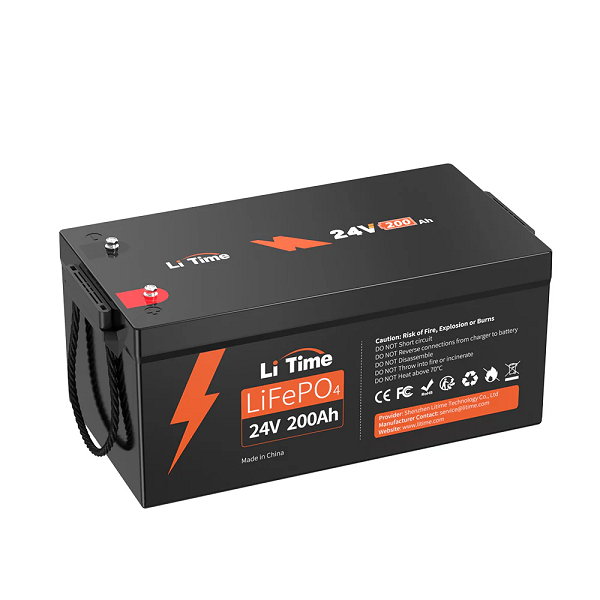 Акумуляторна батарея LiFePO4 Li-TIME 25.6V 200Ач 5120Wh, BMS 200A, BASIC, до 6000 циклів, 520*220*269мм, 38.93kg
