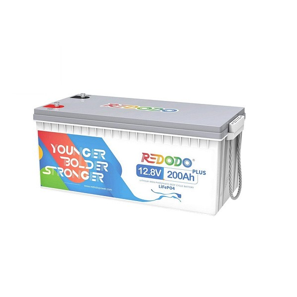 Акумуляторна батарея LiFePO4 Redodo 12.8V 200Ah, 2560Wh, BMS 200A, PLUS, ≥4000 циклів, 590*305*290мм, 20.7kg
