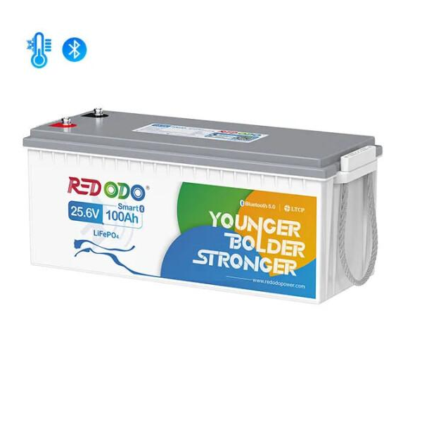 Акумуляторна батарея LiFePO4 Redodo 25.6V 100Ah, 2560Wh, BMS 100A, BASIC-BT, Bluetooth, ≥4000 циклів, 532 * 207 * 216мм, 21kg