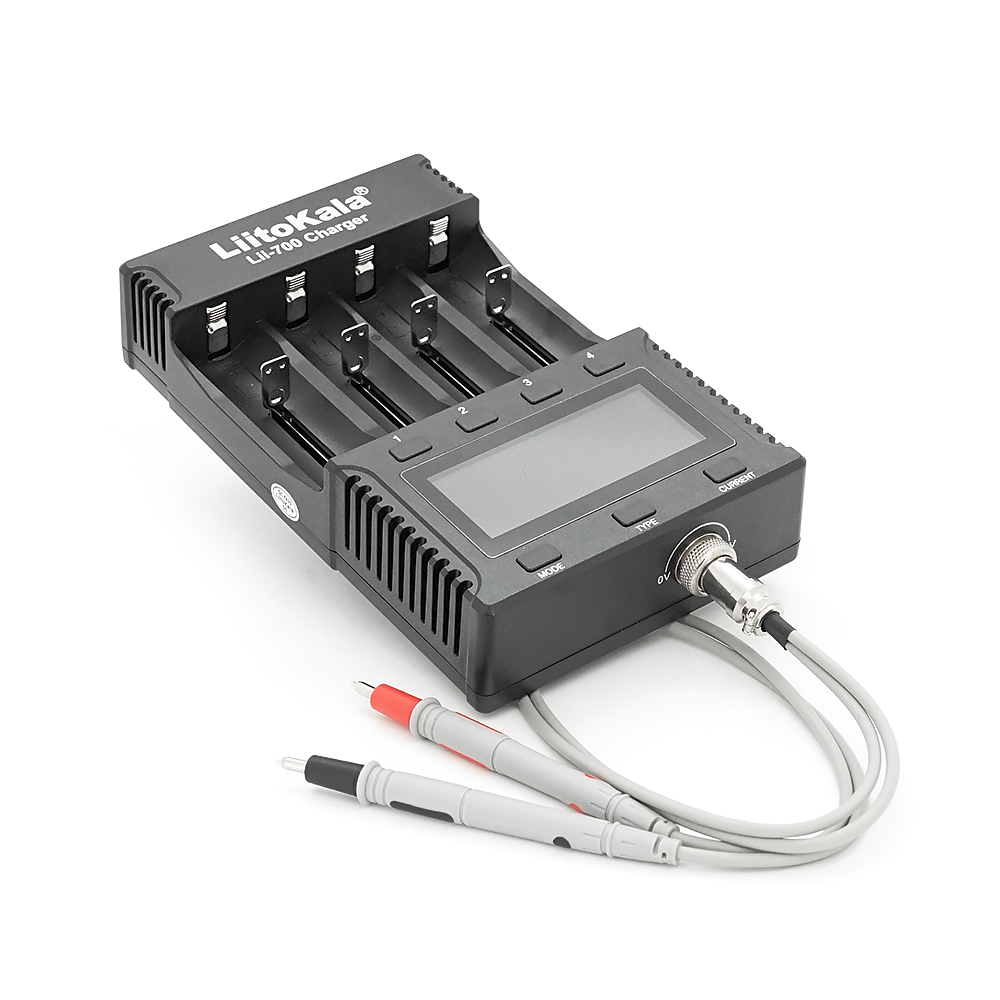 ЗУ універсальне Liitokala Lii-700, 4 канали, LCD display, підтримує Li-ion, Ni-Mh/Li-ion/LiFePO4, 220V/12V, Test/Repair/ACIR, Box