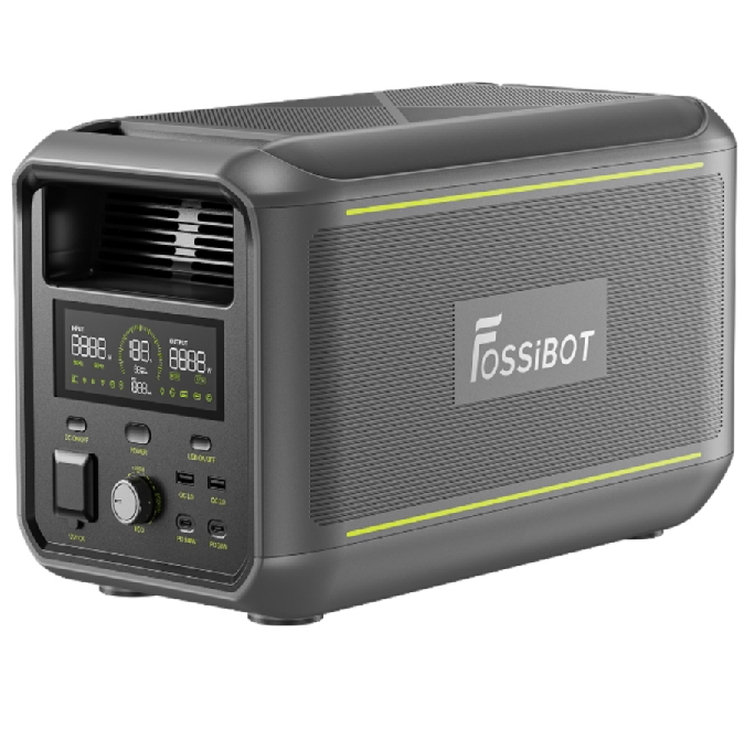 Портативна зарядна станція FOSSiBOT F3000, 3000W/2048Wh LiFePO₄, MPPT 1200W max, DC-12V, Car port-12V,AC230V,2*USB-A,2*USB-C