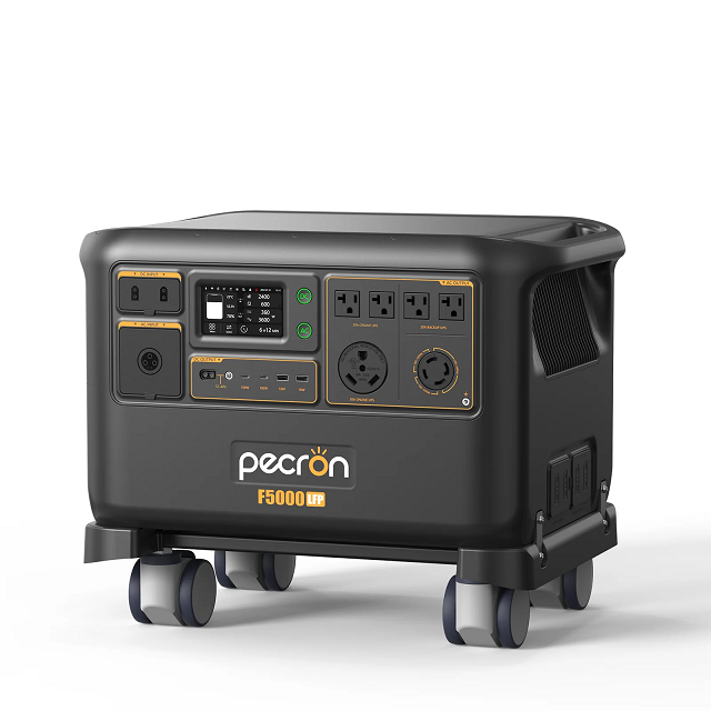 Power station Pecron F5000LFP APP Control, 7200W/5120Wh LiFePO4, MPPT VOC 30-180 В, DC12V-5A, XT60-12V-30A, 2хAC 220, 2xUSB-18W, 2хUSB-C(100W), 551×381×332mm, 56,2kg