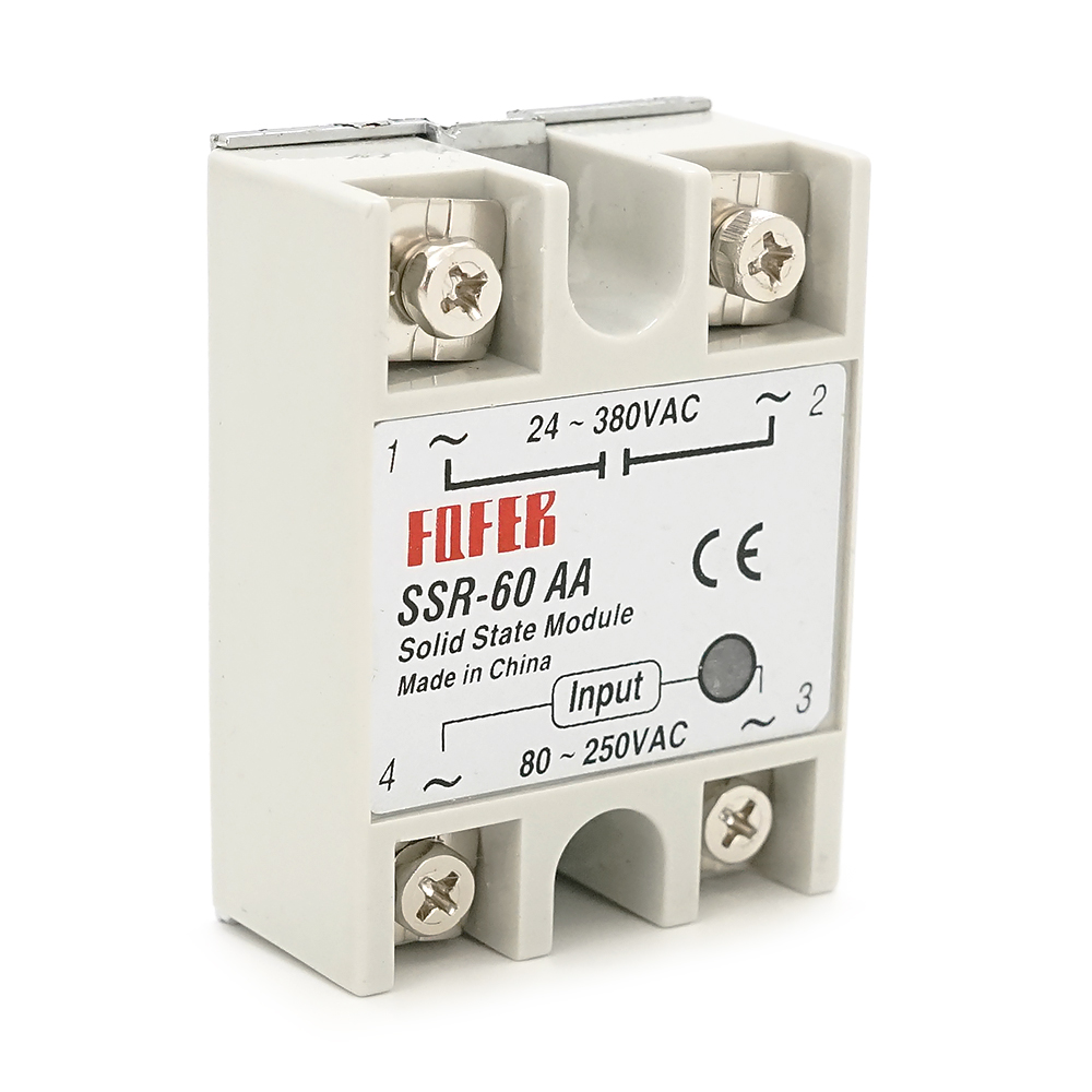 Твердотельне реле Fofer SSR-60AA 60А 24-380В AC