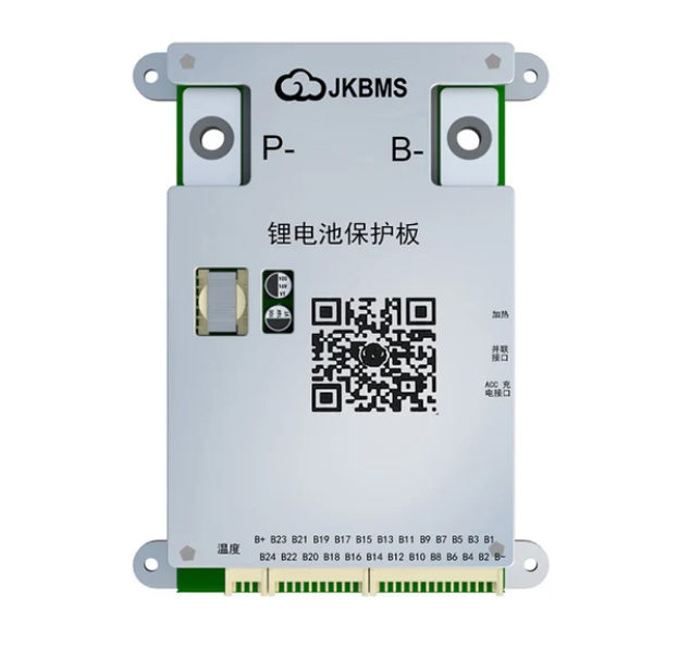 BMS плата JK-BD6A24S8PD Li-Ion/LiFePo4/LTO 8S-24S, 80A, CAN/RS485, 1mΩ, Bluetooth, Ballance 0.6A + кнопка