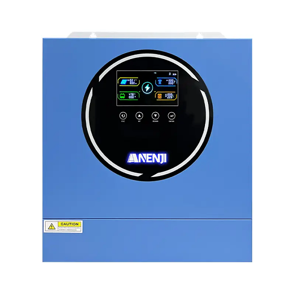 Гібридний інвертор ANENJI ANENJI ANJ-4.2KW-24V-WIFI, 4200W, 24V, charge 120A(max), 170-280V, МРРТ60-500VDC, RS485. RS232, WiFi, 368x328x120mm, 7 kg, Q1
