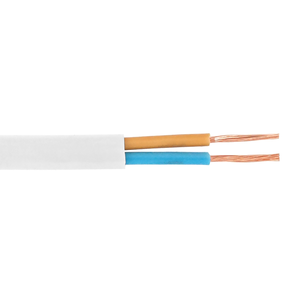 Кабель Одескабель H03VVH2-F 2*0,5 білий, бухта 100м
