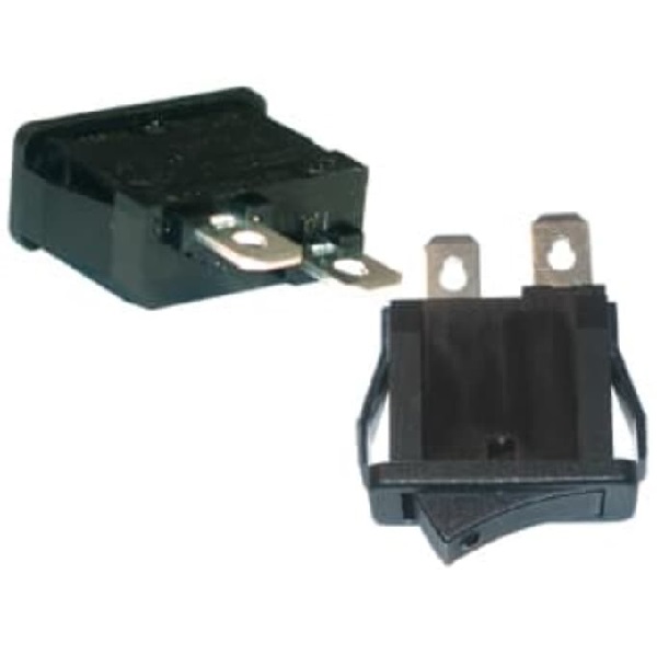 Перемикач ON-OFF RF-1003C, 250VAC/12A, 2 контакти, Black, Q200