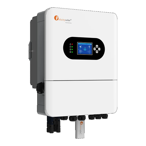 Гібридний інвертор Felicity IVGM6KLP1G2 6kVA, 230VAC, 48V, 50/60Hz, 2*MPPT-PV150-425V, ток заряду max-135A, IP65, RS485. RS232. МОЖЕ. 470*376*250 мм, 19,8 кг