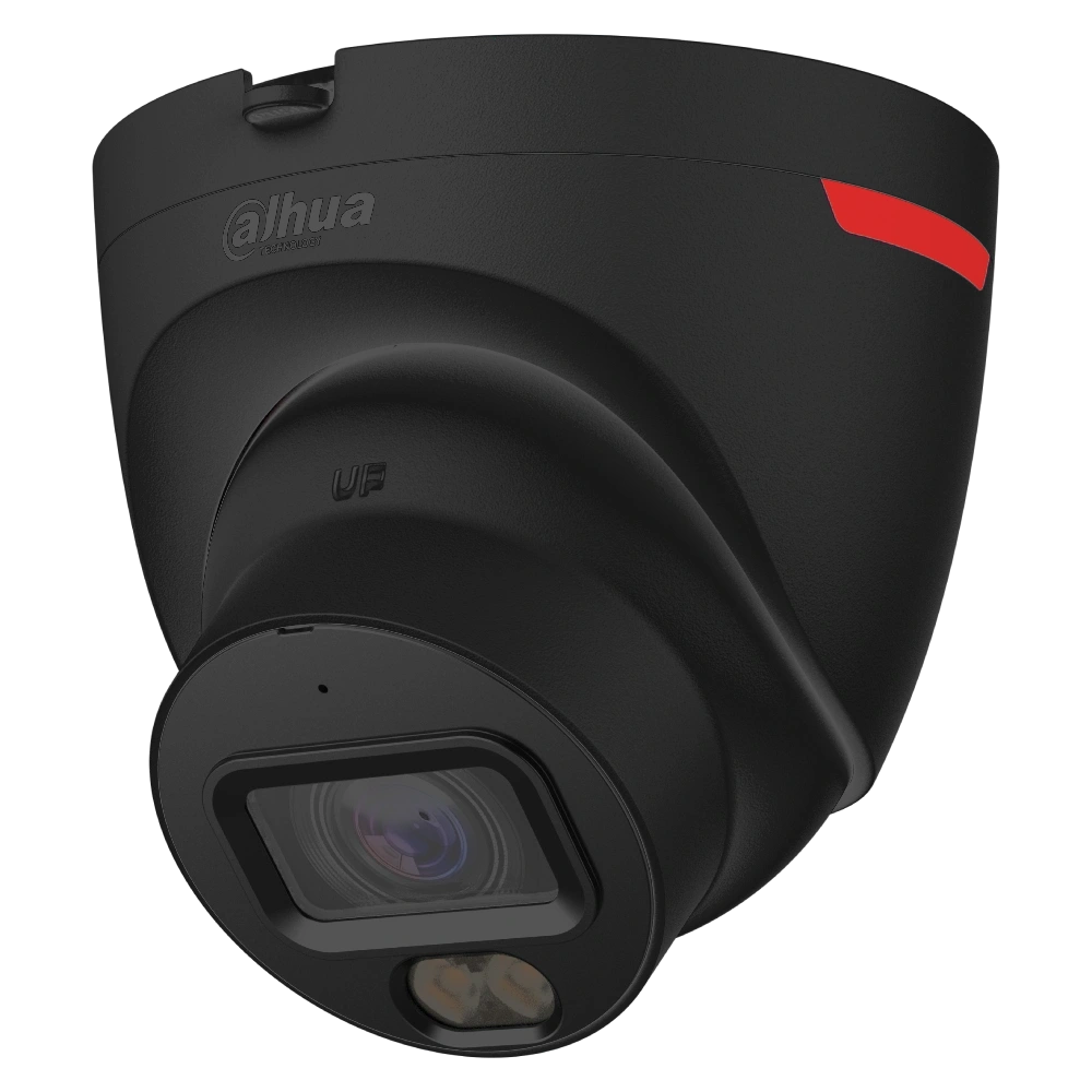 8 МП WizColor Dahua відеокамера з мікрофоном чорного кольору DH-IPC-HDW2849T-S-PRO-BE (2.8мм)