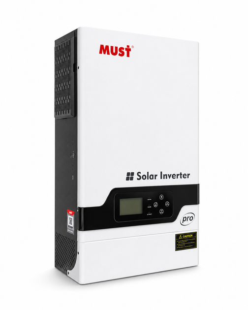 Гібридний інвертор MUST PV18-6048 PRO, 6000Вт, 48В, струм заряду 60А, 230В, MPPT (100А, 450Vdc)