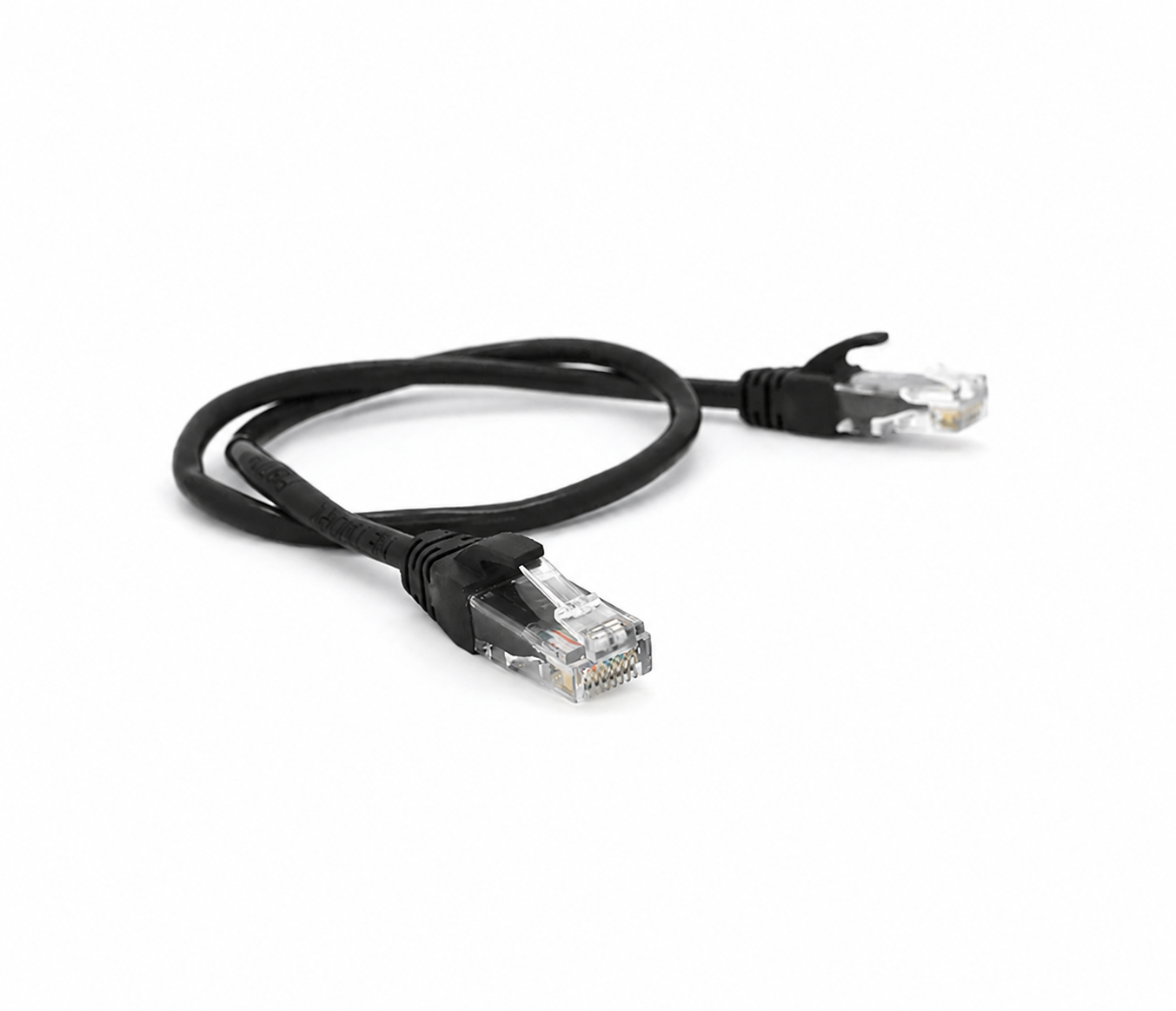 Патч-корд литий RITAR, CU, FTP, RJ45, Cat.5e, 0,5м, чорний