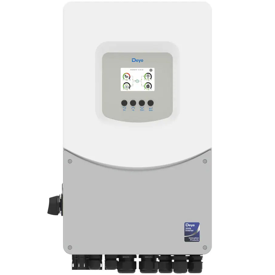Гібридний інвертор (hybrid) Deye SUN-8K-SG06LP1-EU-BM3 WI-FI, 8кВт, однофазний, (MPPT 150-425В/190А/DC40-60В), Parallel, IP65, 340×580×227мм, 23,7кг