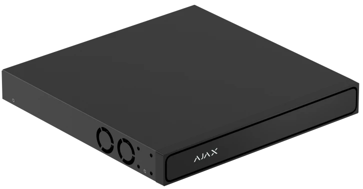Ajax Superior NVR H2DAI16PAC (32-channel) black, HDMI, POE, 4K resolution, ONVIF/RTSP, H.265/H.264, capacity up to 48 TB