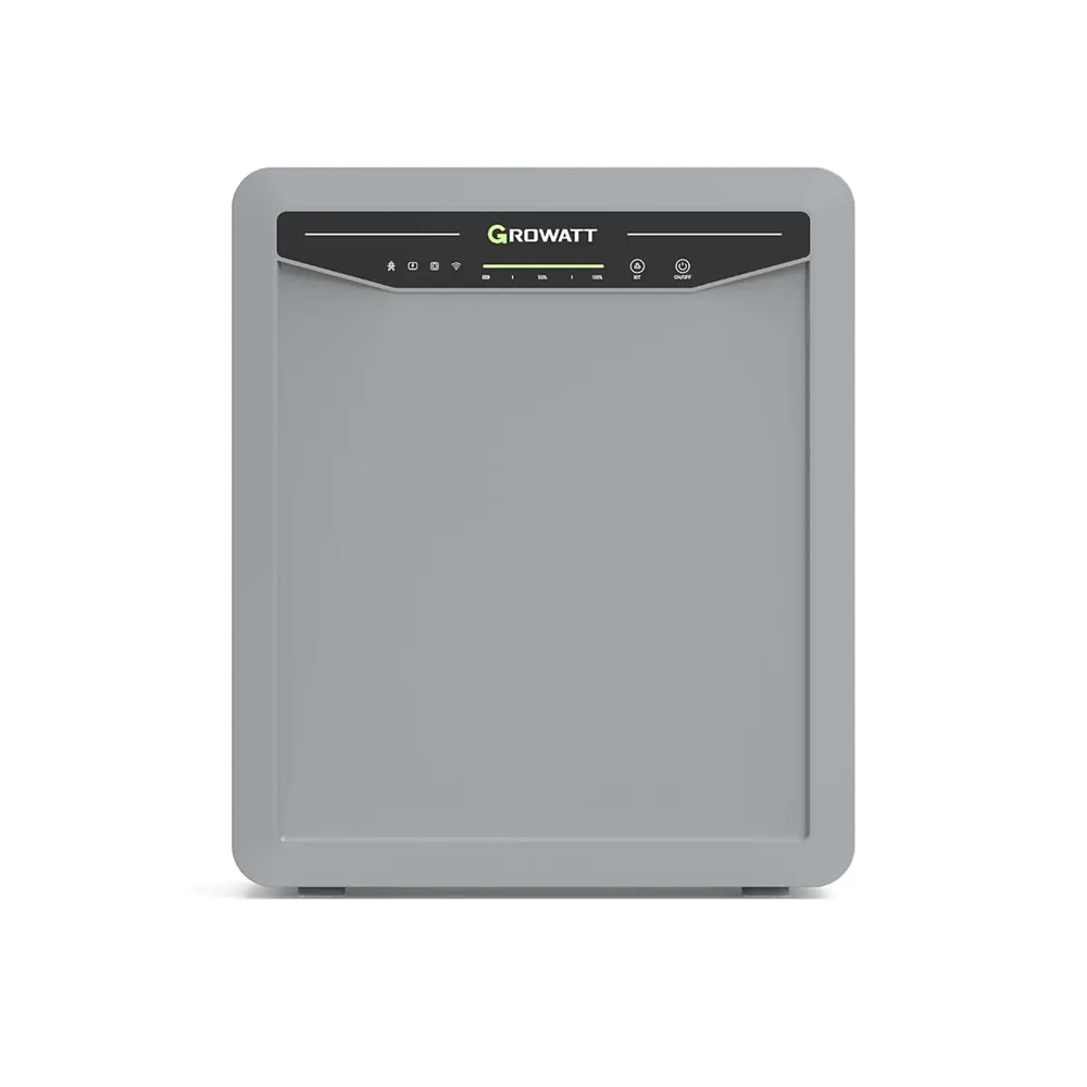 Домашня система ALL in ONE Growatt AURA-5000, 2.5kW inverter + 5024W АКБ, LiFePO4, Wi-Fi/Bluetooth/LoRa, 10000Cycles, 1хSCHUKO 450×198×528мм, 50кг